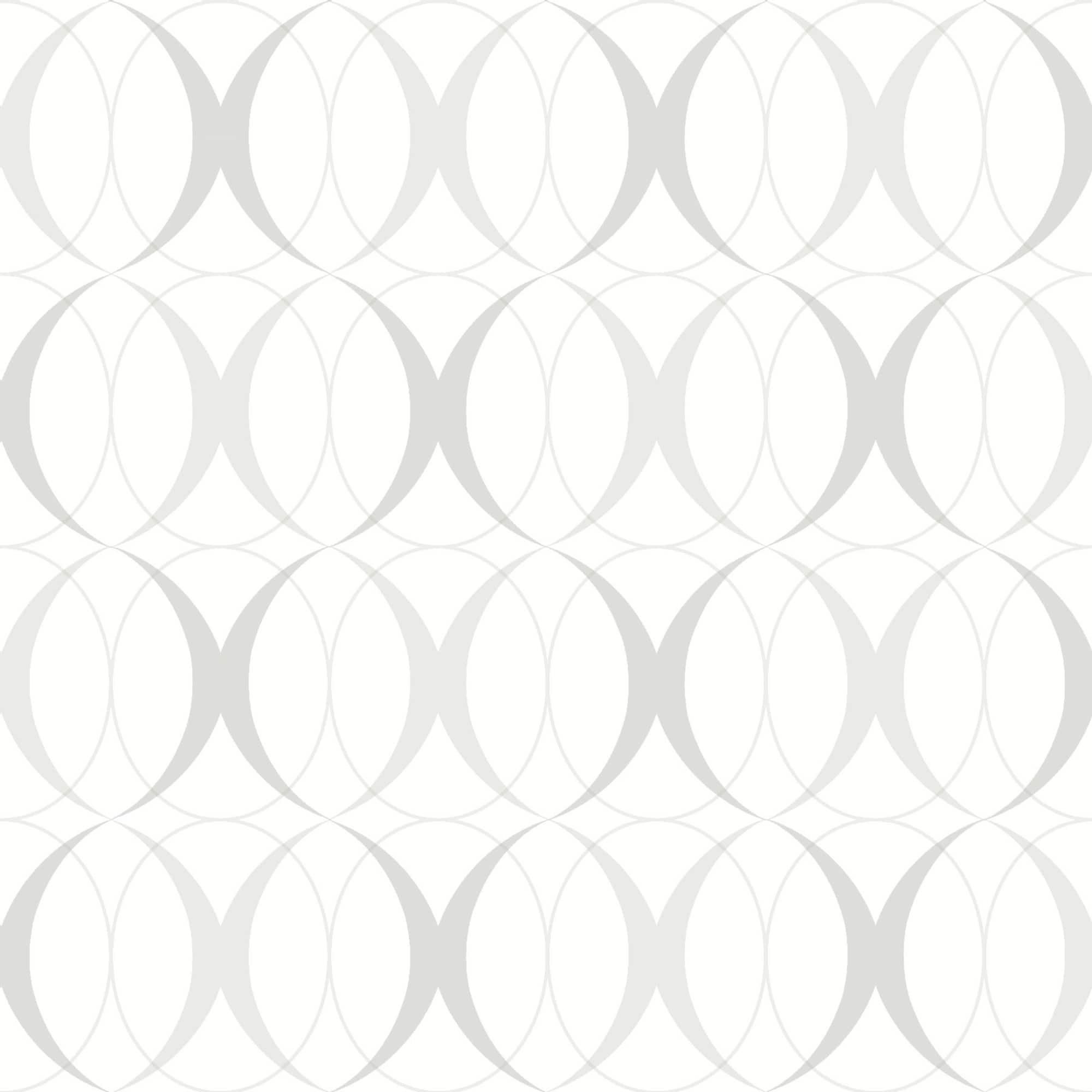 NuWallpaper Circulate Light Silver Peel & Stick Wallpaper
